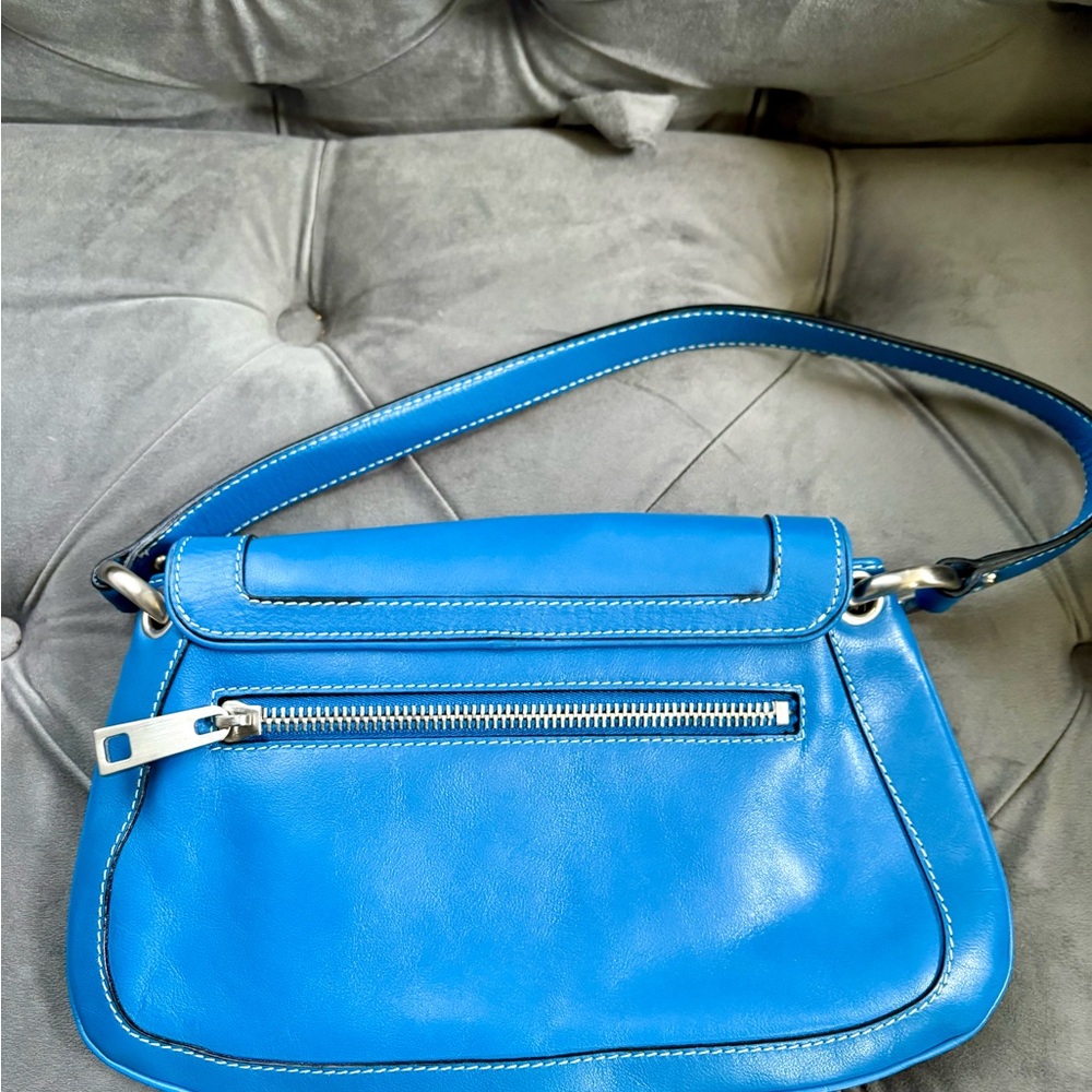 Marc Jacobs Blue Leather Shoulder Bag - Picture 3 of 10